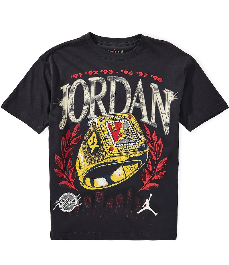 Jordan Big Boys Skyline Ring Short Sleeve T-Shirt