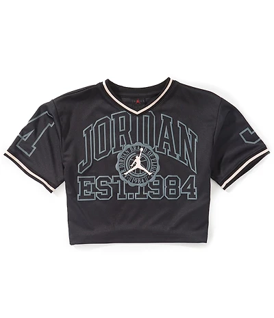 Jordan Big Girls 23 Jordan Secret Diary Cropped Jersey Top