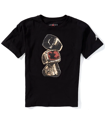 Jordan Big Girls Ring Stack Short Sleeve T-Shirt