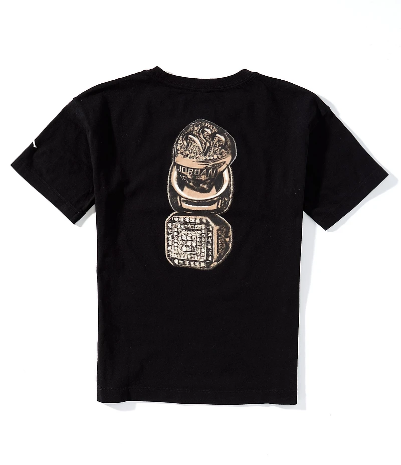 Jordan Big Girls Ring Stack Short Sleeve T-Shirt