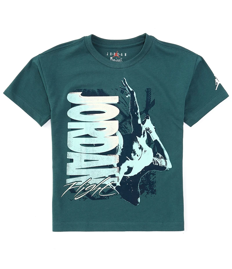 Jordan Big Girls Short Sleeve Flight T-Shirt