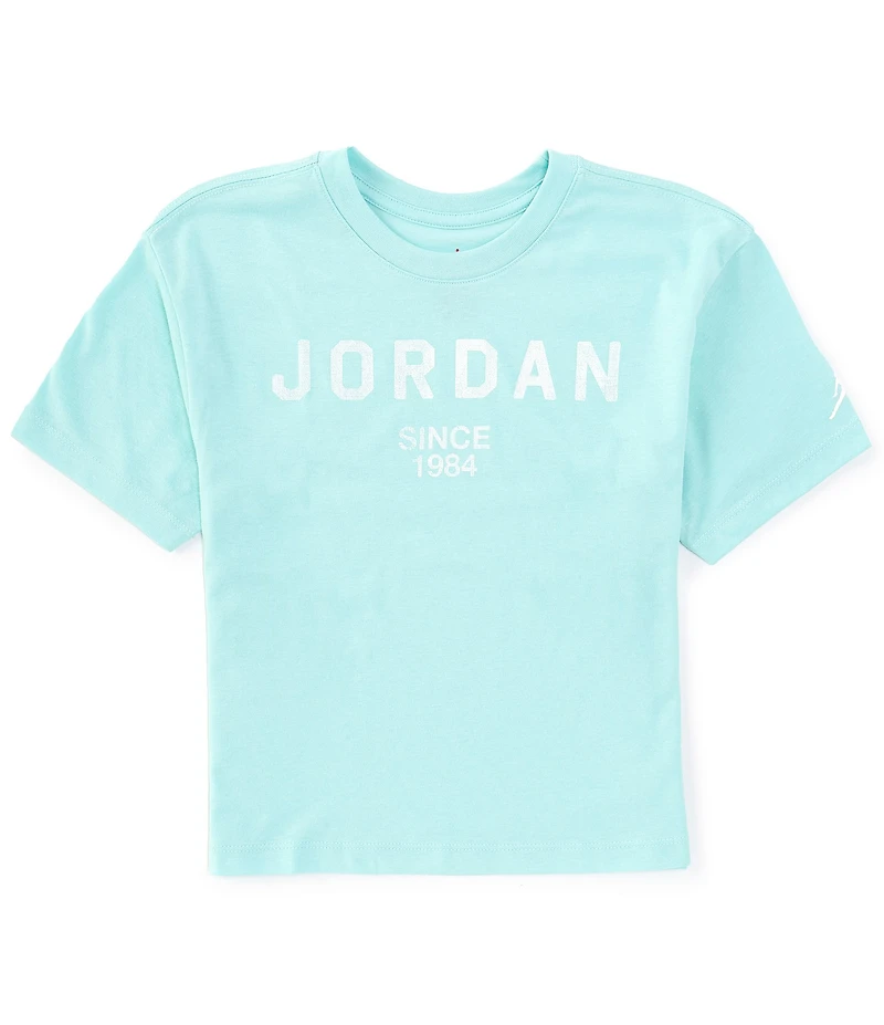Jordan Big Girls Short-Sleeve Logo T-Shirt