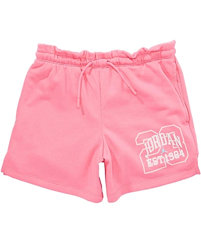 Jordan Big Girls Secret Diary Paperbag-Waist French Terry Shorts