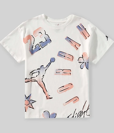 Jordan Big Girls Short Sleeve 23 Throwback T-Shirt