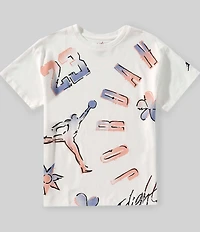 Jordan Big Girls Short Sleeve 23 Throwback T-Shirt