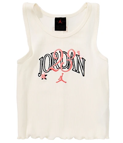 Jordan Big Girls Sleeveless Embroidered Jordan 23' Tank Top