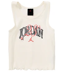 Jordan Big Girls Sleeveless Embroidered Jordan 23' Tank Top