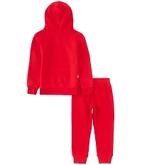 Jordan Little Boys Long Sleeve Jordan Jersey Pack Pullover Hoodie & Fleece Jogger Pants Set