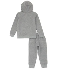 Jordan Little Boys Long Sleeve Jordan Jersey Pack Pullover Hoodie & Fleece Jogger Pants Set