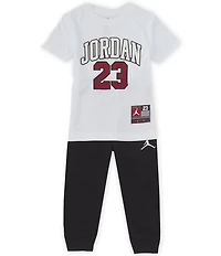 Jordan Little Boys Short Sleeve 23 Jersey T-Shirt & Jogger Pants Set