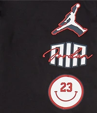 Jordan Little Boys Short Sleeve Stacked Logo Graphic Jersey T-Shirt & Color Block Woven Shorts Set