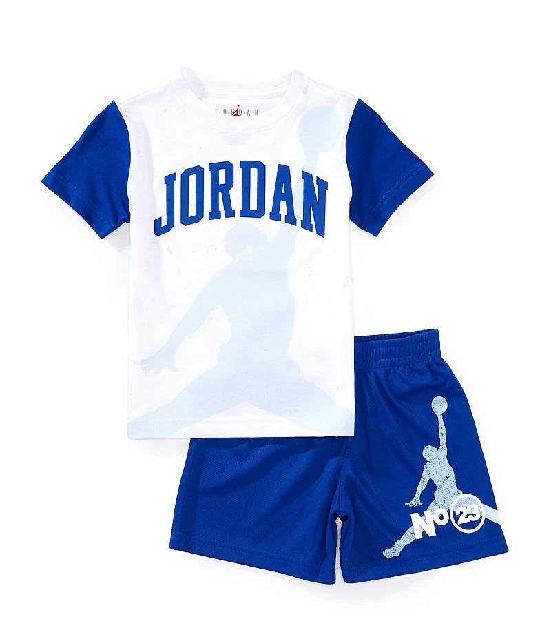 Jordan Little Boys Short Sleeves 1984 Jumpman Graphic T-Shirt & Matching Shorts Set