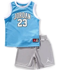 Jordan Little Boys Sleeveless Jordan 23 Jersey Tank & Shorts Set
