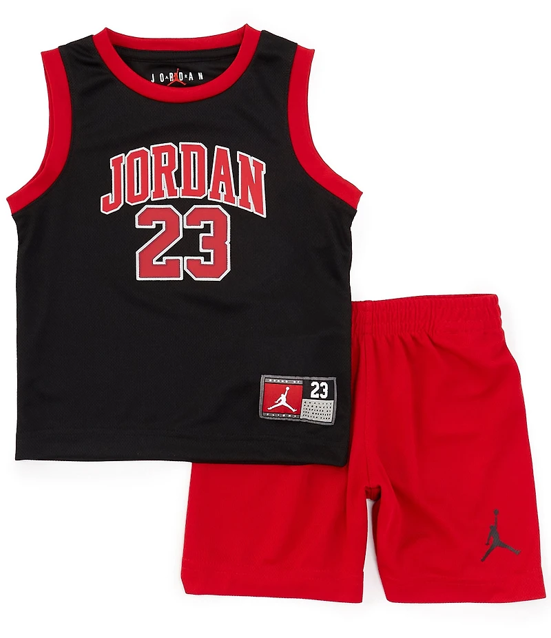 Jordan Little Boys Sleeveless Jordan 23 Jersey Tank & Shorts Set