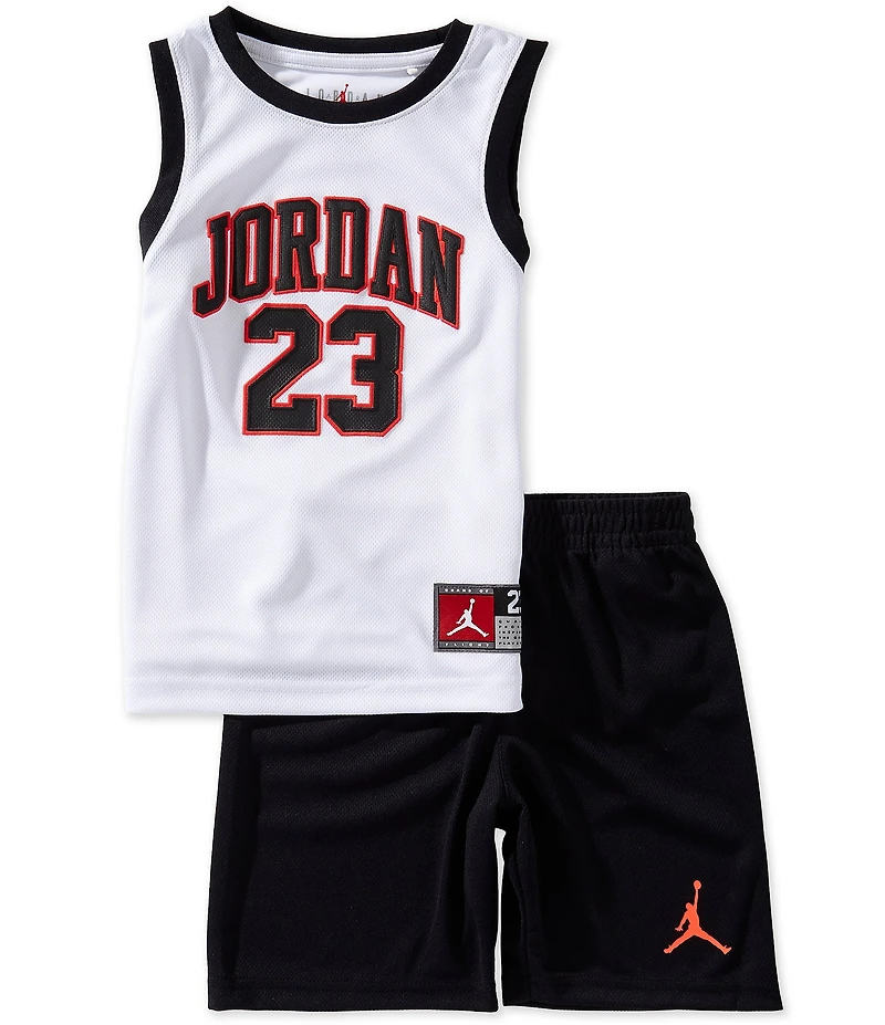 Jordan Little Boys Sleeveless Jordan 23 Jersey Tank & Shorts Set