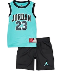 Jordan Little Boys Sleeveless Jordan 23 Jersey Tank & Shorts Set