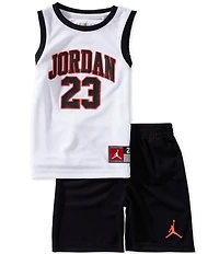 Jordan Little Boys Sleeveless Jordan 23 Jersey Tank & Shorts Set