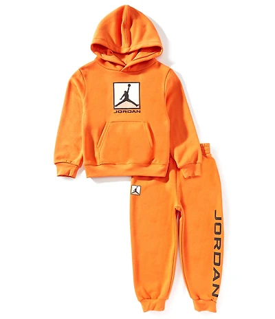 Jordan Little Boys Long Sleeve MJ Essentials Fleece Baseline Hoodie & Jogger Pants 2-Piece Set