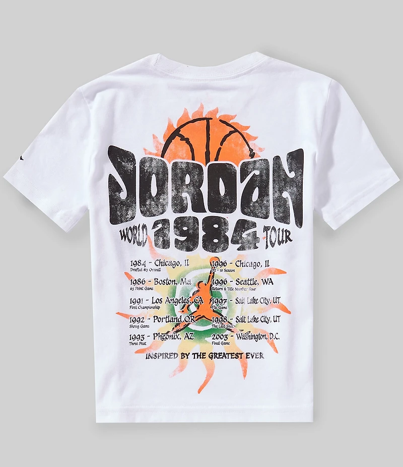 Jordan Little Boys Short Sleeve 1984 World Tour T-Shirt