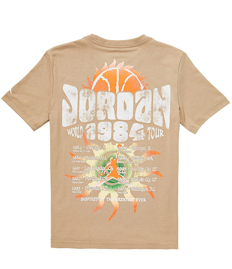 Jordan Little Boys Short Sleeve 1984 World Tour T-Shirt