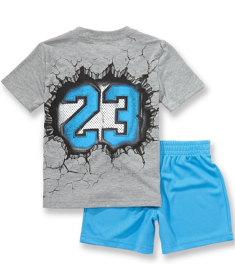 Jordan Little Boys Short Sleeve Break Through Tee & Shorts Set