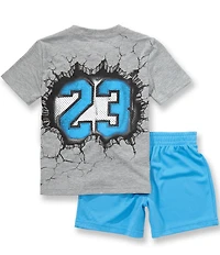 Jordan Little Boys Short Sleeve Break Through Tee & Shorts Set
