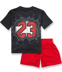 Jordan Little Boys Short Sleeve Break Through Tee & Matching Shorts Set