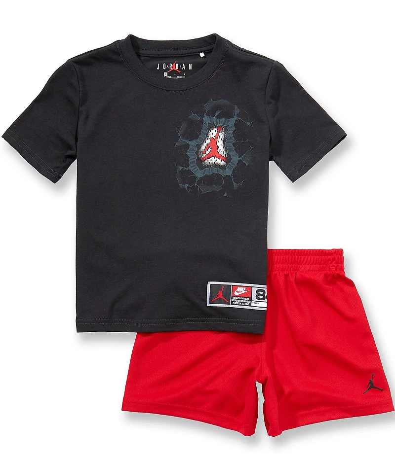 Jordan Little Boys Short Sleeve Break Through Tee & Matching Shorts Set