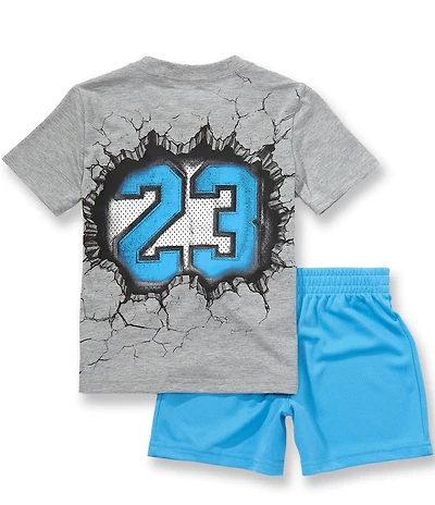 Jordan Little Boys Short Sleeve Break Through Tee & Matching Shorts Set