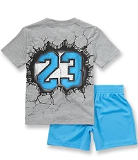Jordan Little Boys Short Sleeve Break Through Tee & Matching Shorts Set