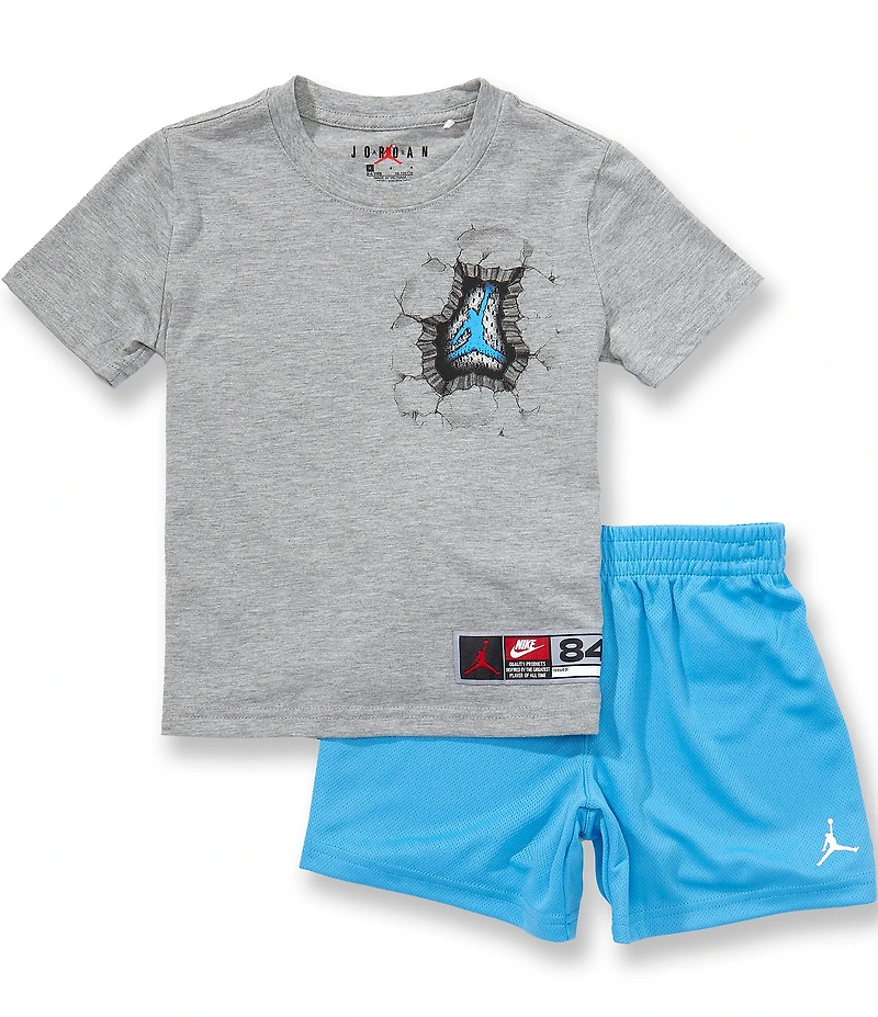 Jordan Little Boys Short Sleeve Break Through Tee & Matching Shorts Set
