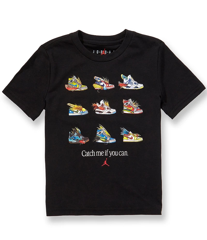 Jordan Little Boys Short-Sleeve Fishing Lure Shoes Graphic T-Shirt