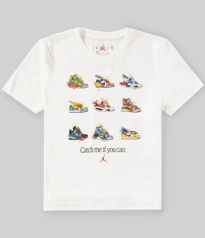Jordan Little Boys Short-Sleeve Fishing Lure Shoes Graphic T-Shirt