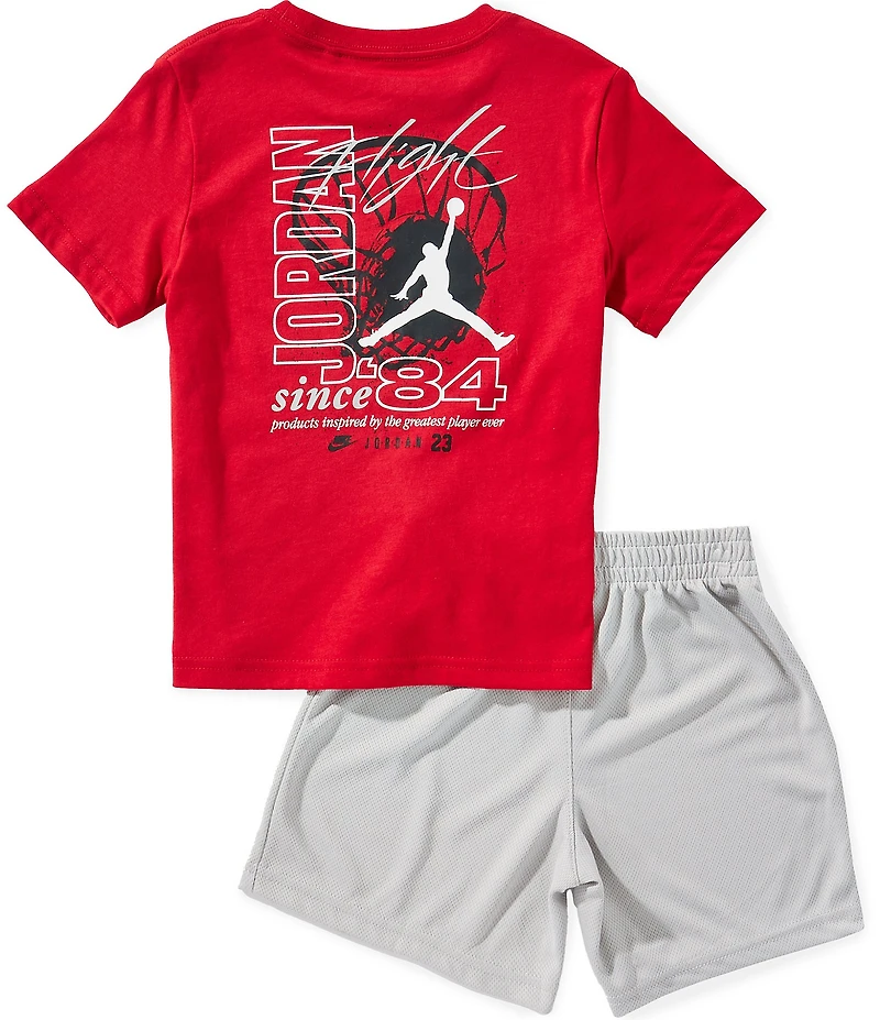 Jordan Little Boys Short Sleeve Flight Team T-shirt & Matching Shorts Set