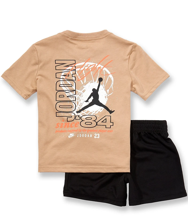 Jordan Little Boys Short Sleeve Flight Team T-shirt & Matching Shorts Set