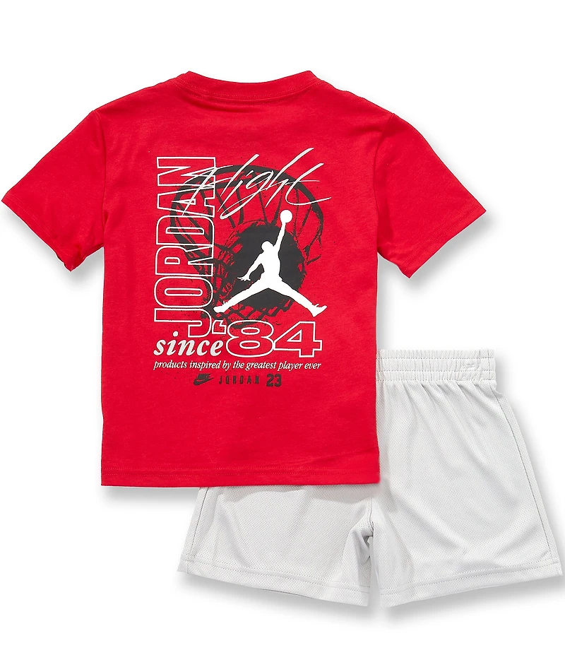 Jordan Little Boys Short Sleeve Flight Team T-shirt & Matching Shorts Set