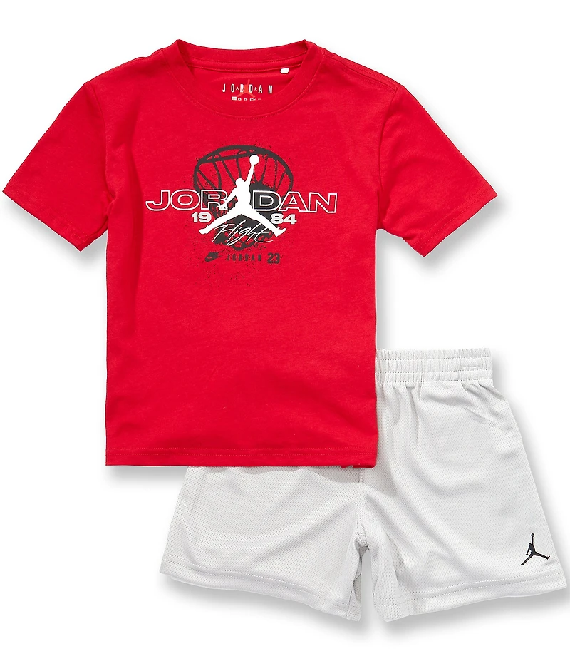 Jordan Little Boys Short Sleeve Flight Team T-shirt & Matching Shorts Set
