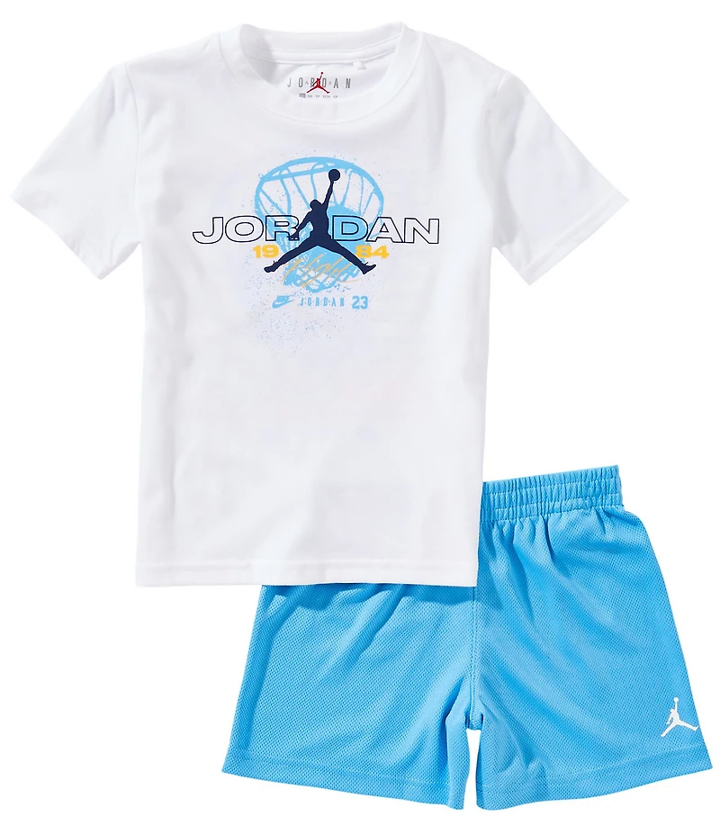 Jordan Little Boys Short Sleeve Flight Team T-shirt & Matching Shorts Set
