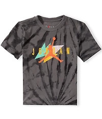 Jordan Little Boys Short Sleeve Geometric Tie-Dye T-Shirt