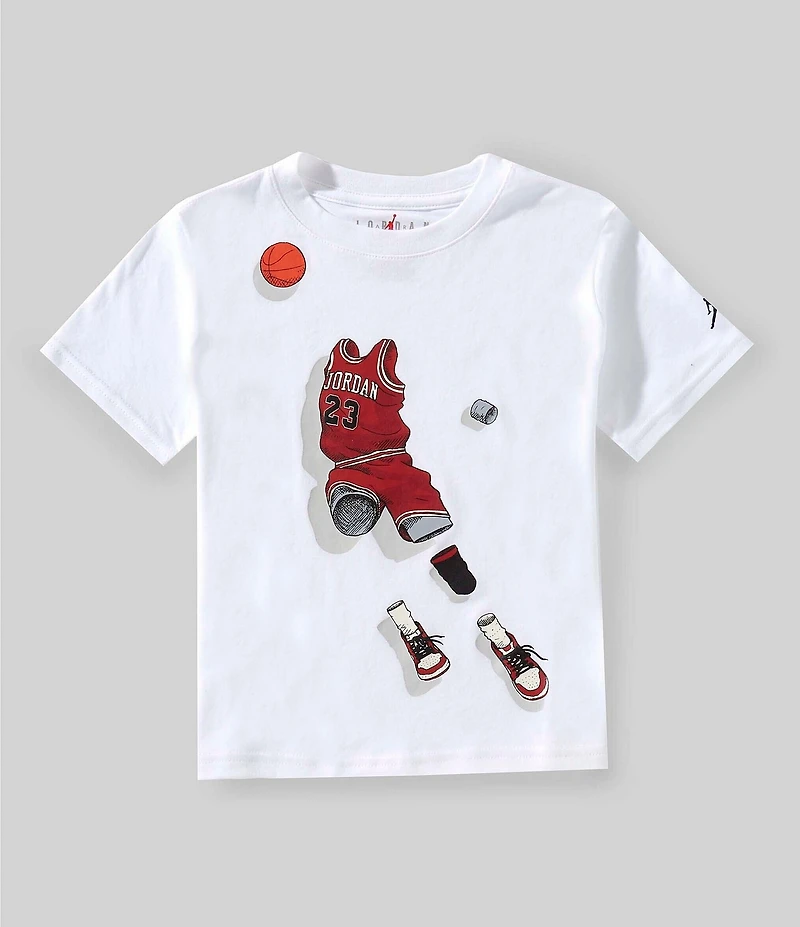 Jordan Little Boys Short Sleeve Ghost Man T-Shirt