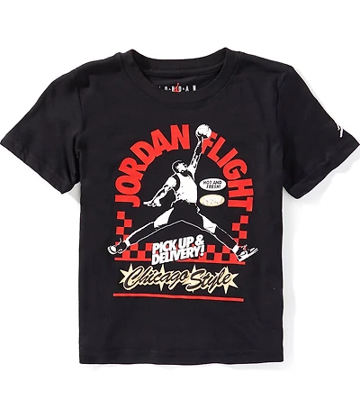 Jordan Little Boys Short Sleeve Pizza Shop T-Shirt
