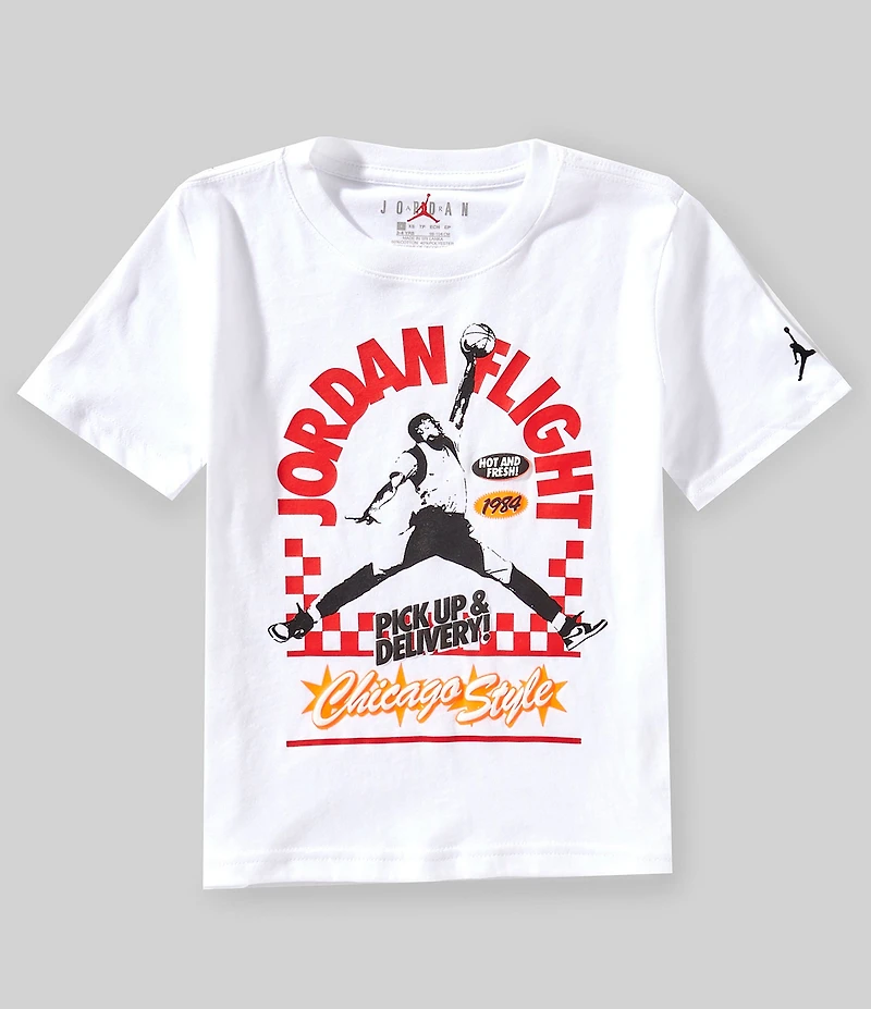 Jordan Little Boys Short Sleeve Pizza Shop T-Shirt
