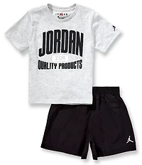 Jordan Little Boys Short Sleeve Quality Products Top & Short 2-Piece Set