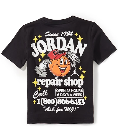 Jordan Little Boys Short Sleeve Repair Shop T-Shirt