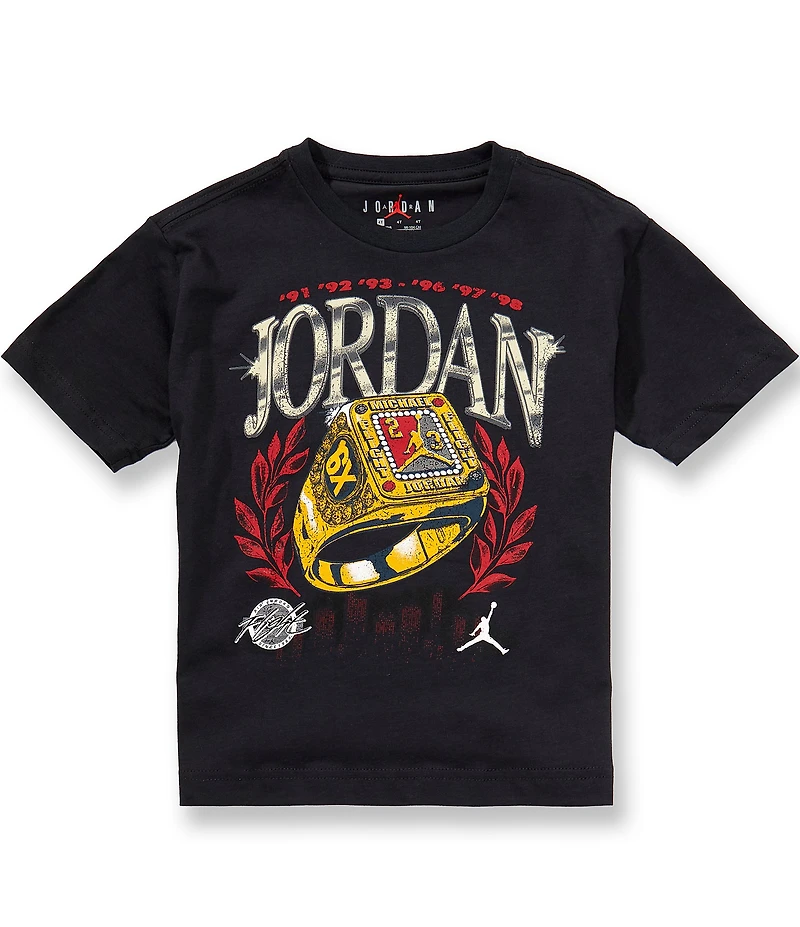 Jordan Little Boys Short Sleeve Skyline Rings Tee