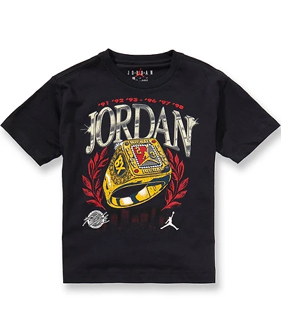 Jordan Little Boys Short Sleeve Skyline Rings Tee