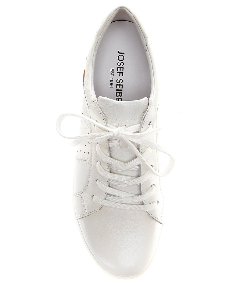 Josef Seibel Caren 01 Leather Perforated Detail Sneakers