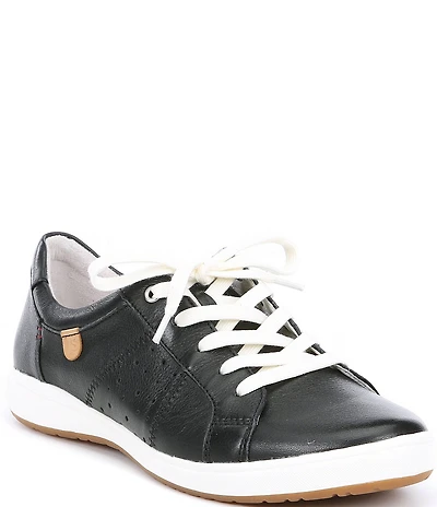Josef Seibel Caren 01 Leather Perforated Detail Sneakers