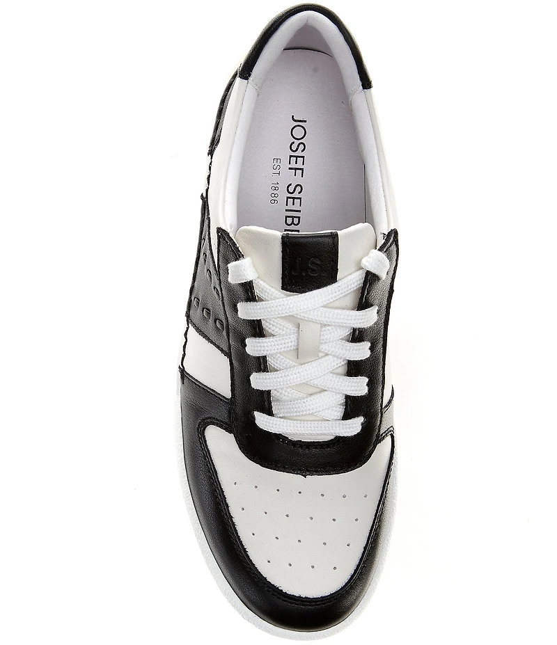 Josef Seibel Claire 27 Leather Perforated Detail Sneakers