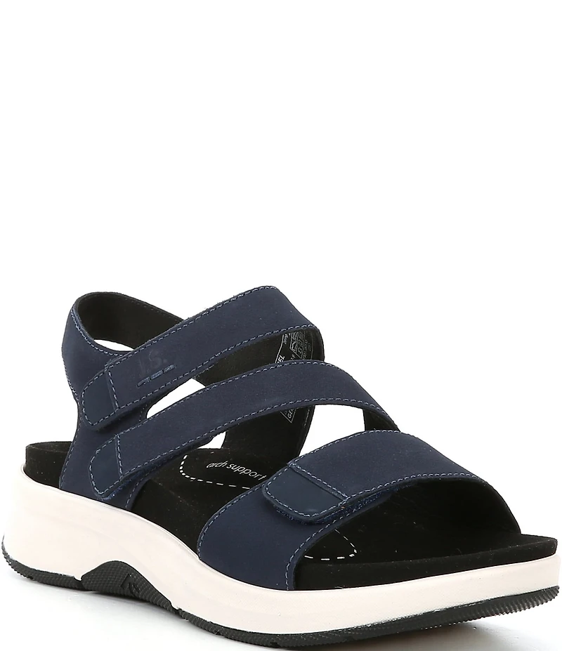 Josef Seibel Estelle 03 Leather Wedge Sandals